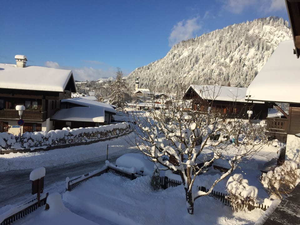 Der Blick aus dem Fenster Gästehaus Höflinger