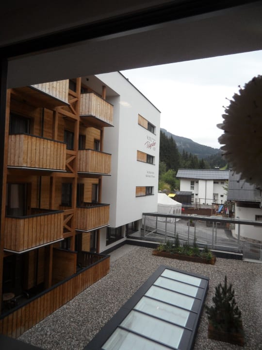 Blick zum Neubau Hotel Wagrainerhof