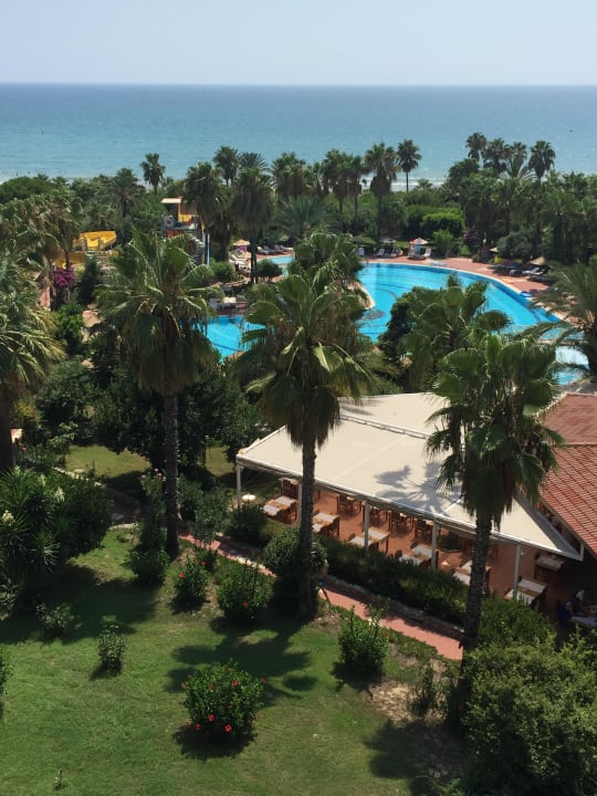 Blick vom Balkon Hotel Defne Garden
