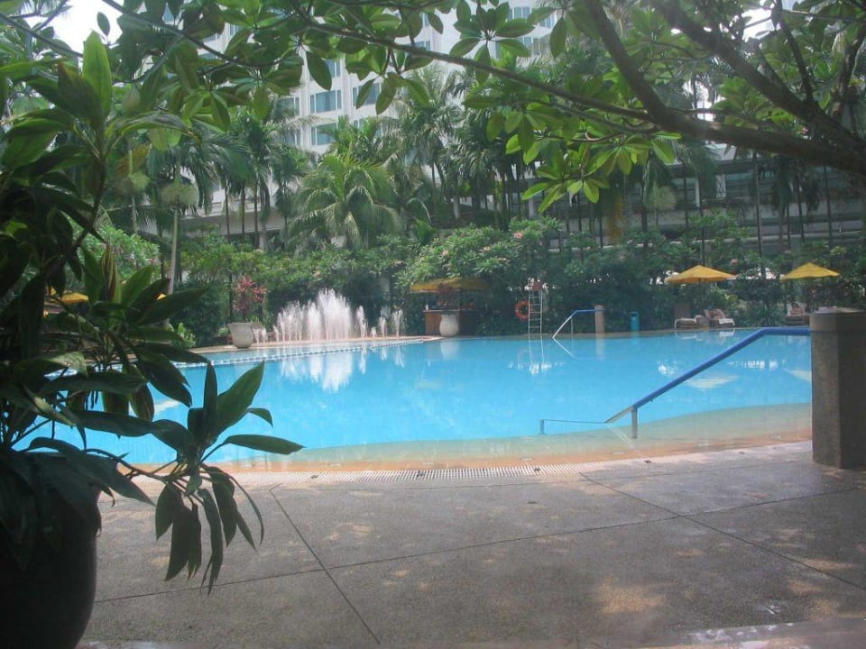 Pool im Hotelgarten Shangri-La Singapore