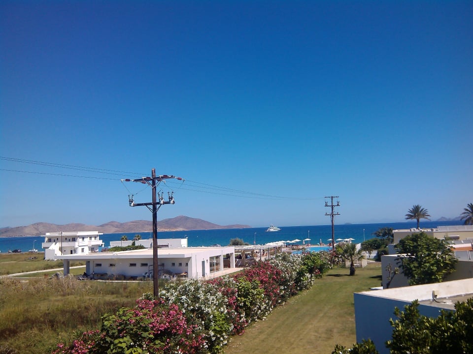 Aussicht von unseren Balkon Hotel Zorbas Beach