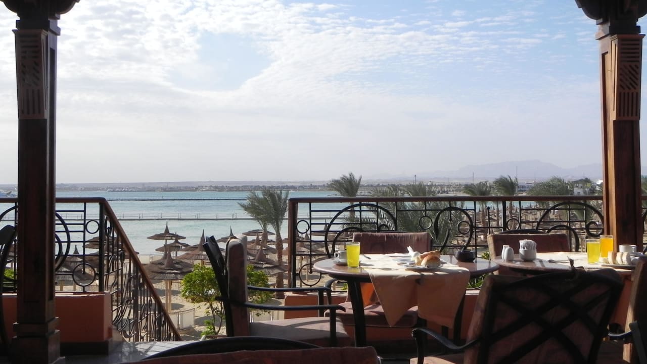 Ausblick beim Früstück Beach Albatros Resort