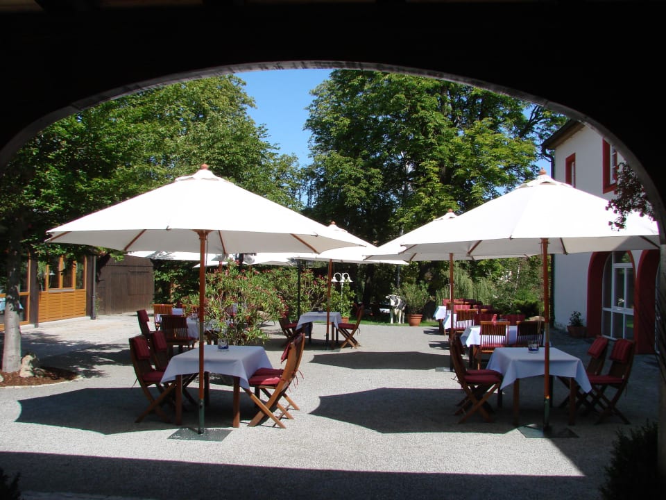 Terrasse Landidyll Hotel Erbgericht Tautewalde