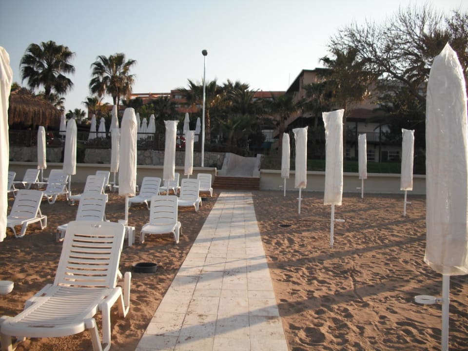 Vom Strand Richtung Hotel Hotel Grand Side