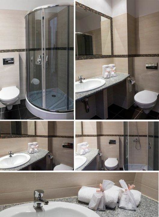 Łazienka w pokoju Standard PLUS Leśny Dwór