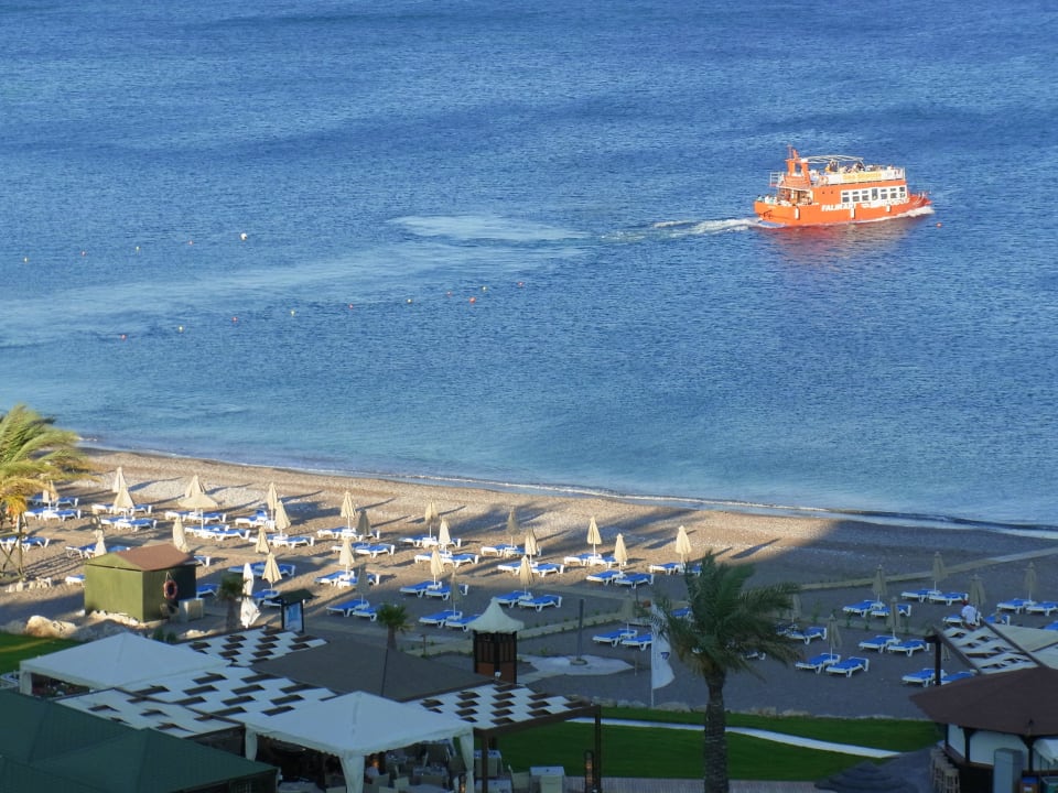Blick auf den Strand Rodos Palladium Leisure & Wellness