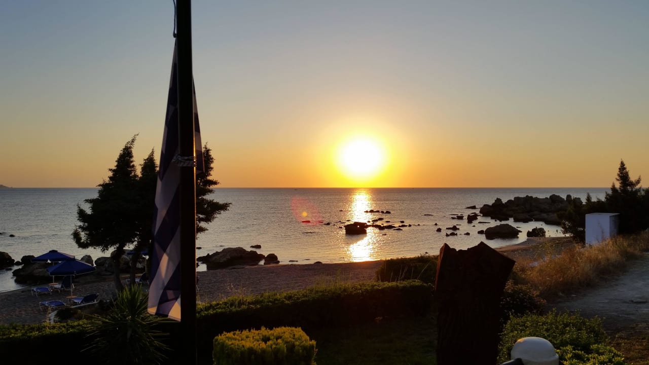 Sonnenaufgang vom Balkon Pension Victoria