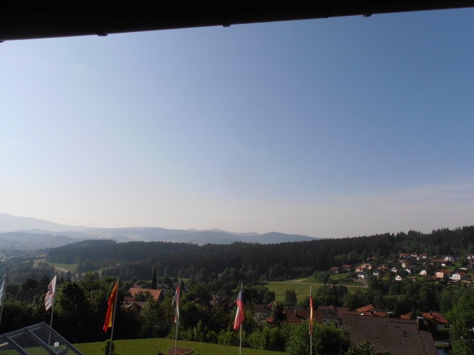 Was für ein Ausblick! Wunderschön Hotel Bavaria Zwiesel