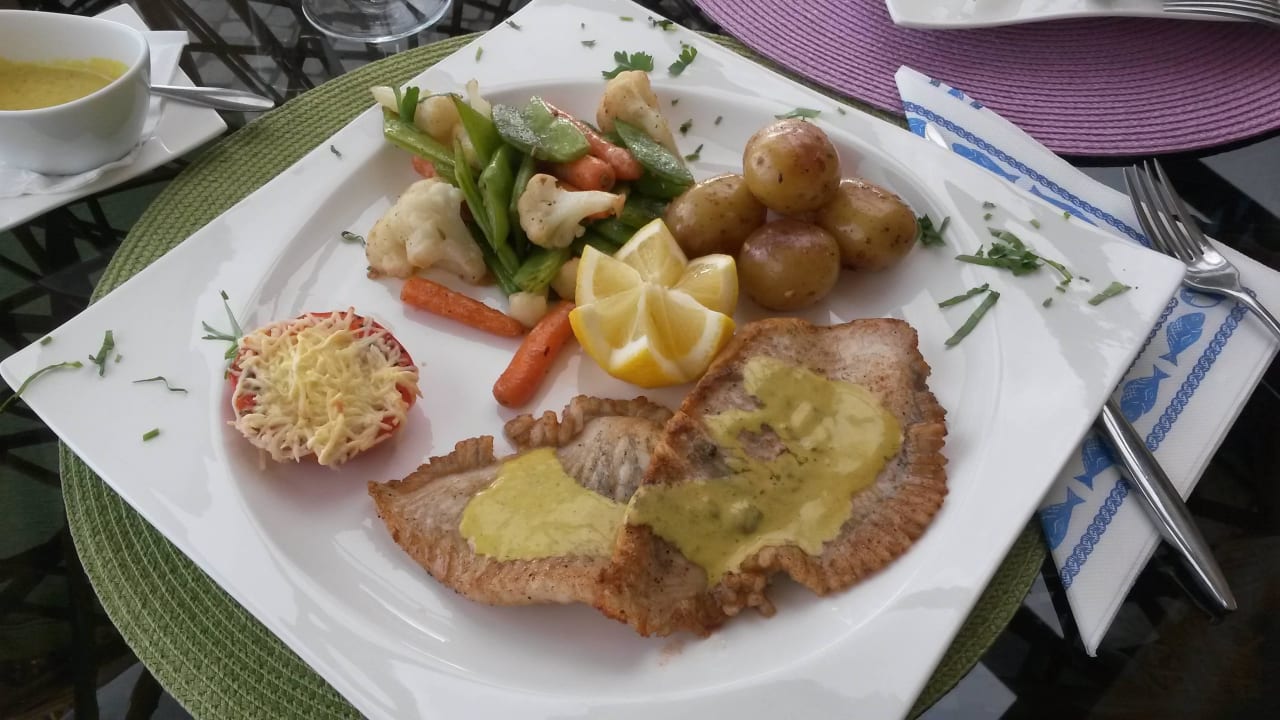 Fisch des Tages Heilbutt Algar Seco Parque