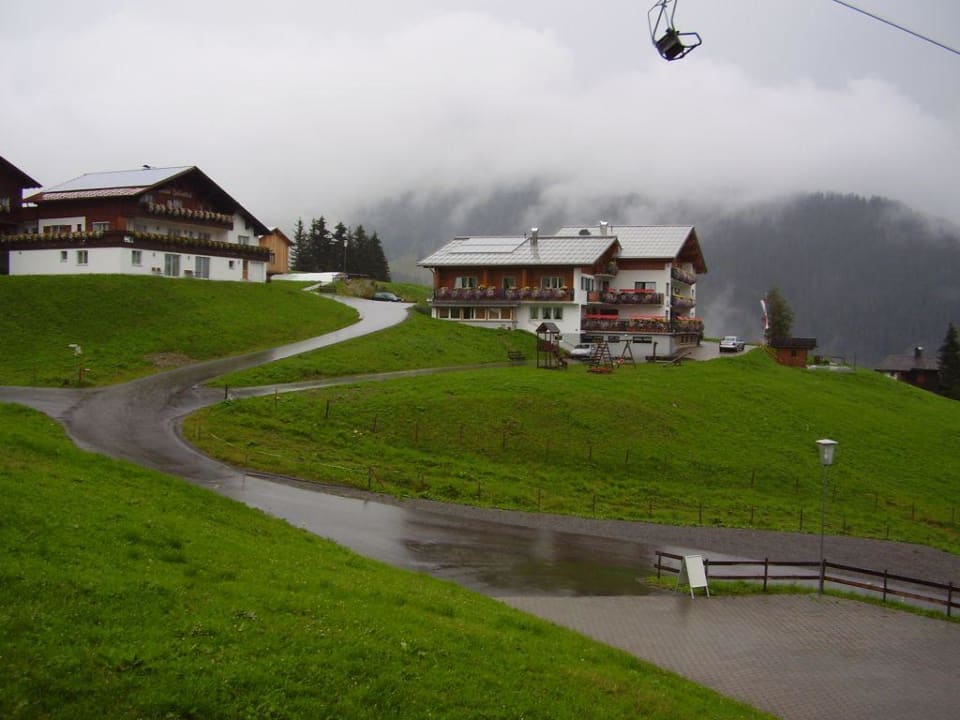 Blick aus dem Zimmerfenster Hotel Alpenstern