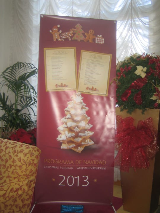 Weihnachtsprogramm, nicht nur kulinarisch Hotel Riu Palace Maspalomas Adults Only