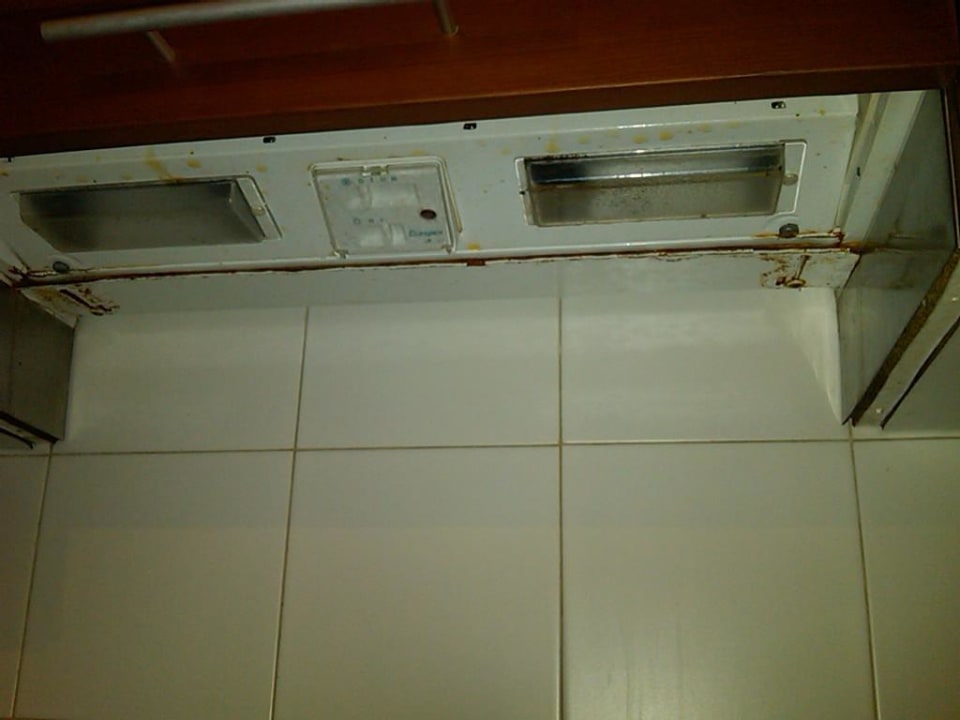 Verrottete Abzugshaube Es Blau des Nord