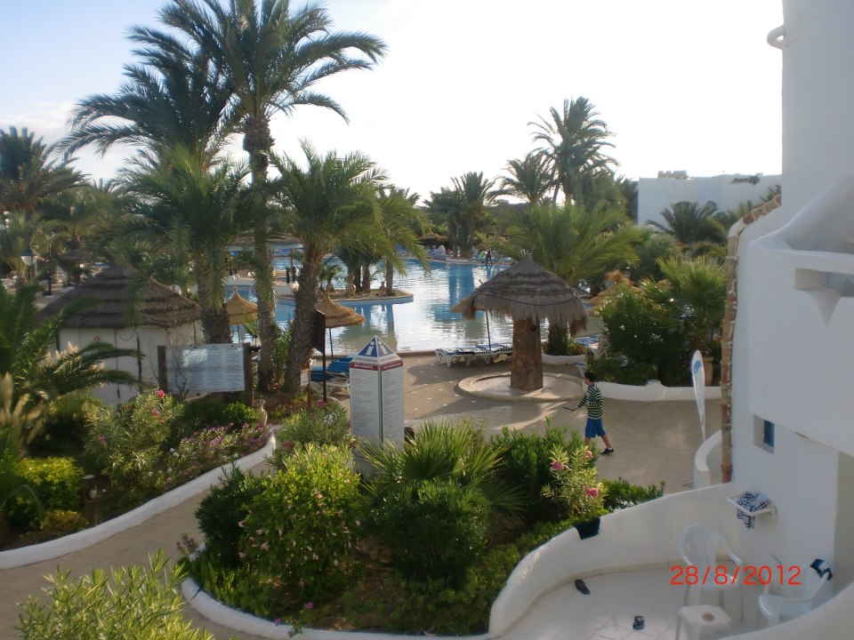 Aussicht vom Balkon Hotel Fiesta Beach Djerba