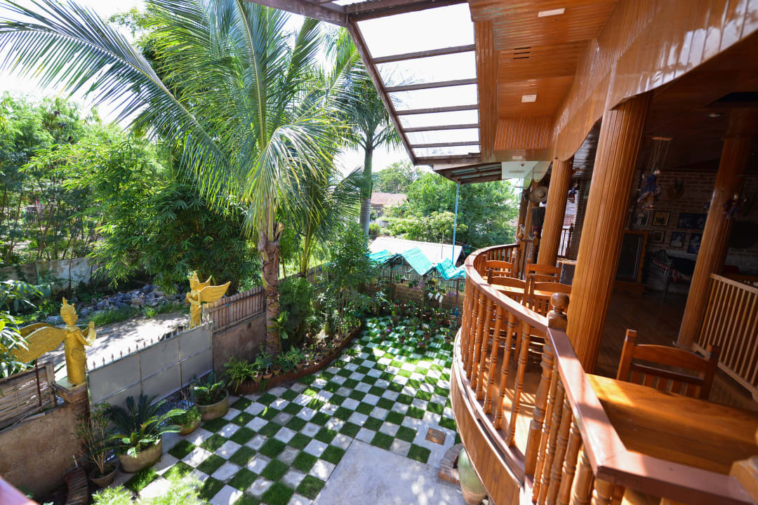 Interior garden view Teak Wood  Hotel