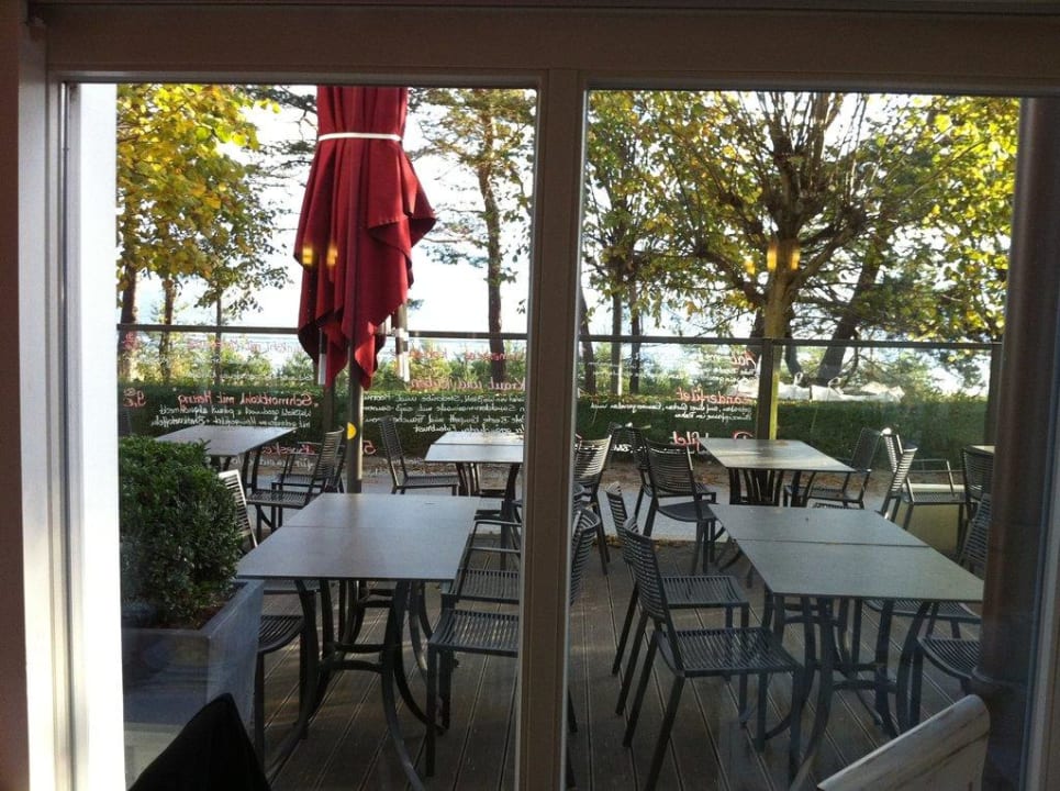 Frühstücks-Aussicht Nymphe Strandhotel & Apartments