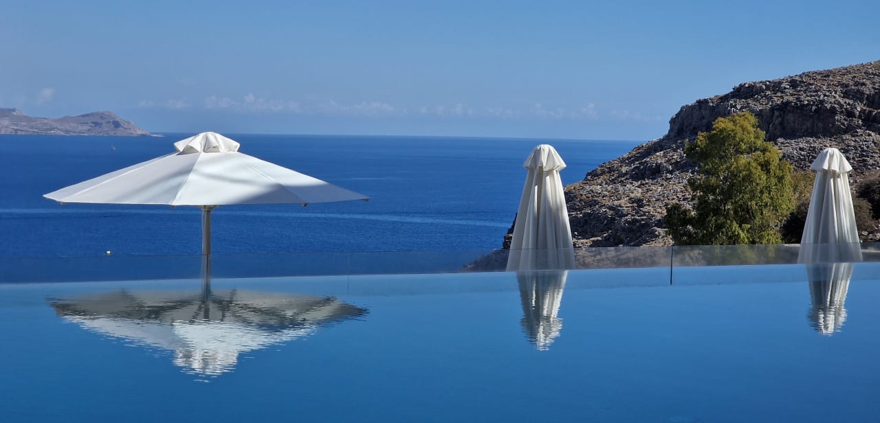 Ausblick Lindos Blu, Luxury Hotel & Suites - Adults only