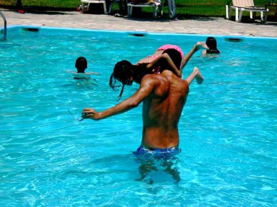 fun in the pool Aparthotel Despotiko Tristinika Beach
