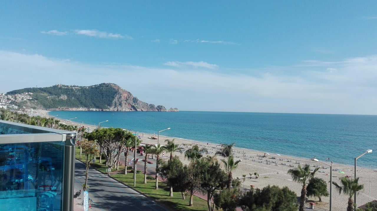 Vom Balkon 4. Stock Kleopatra Life Hotel