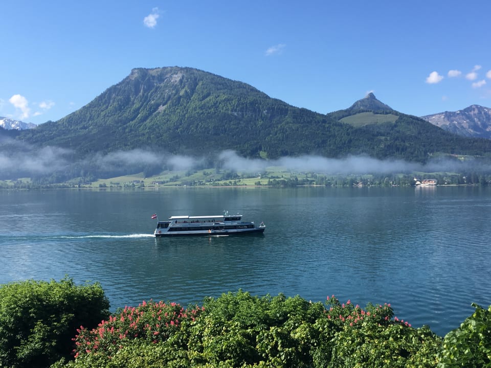 Der Ausblick vom Balkon Seeböckenhotel Zum weissen Hirschen