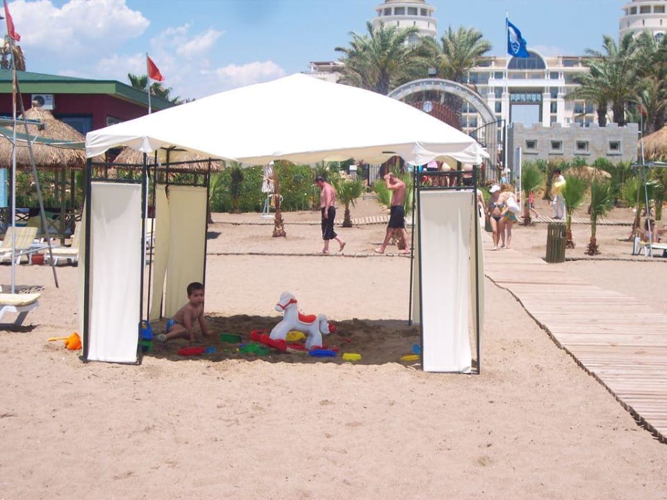 Überdachter Sandspielplatz Hotel Delphin Diva
