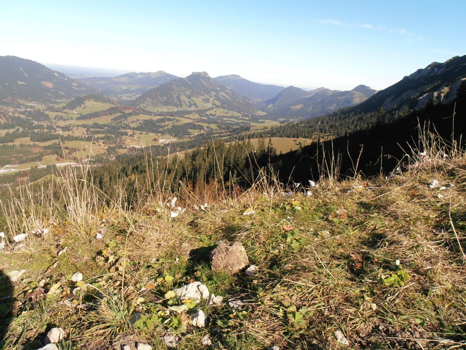 Blick vom Iseler Ferienwohnung Iselerblick