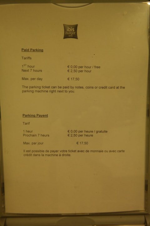 Parkpreise des ibis Hotels ibis budget Amsterdam Airport