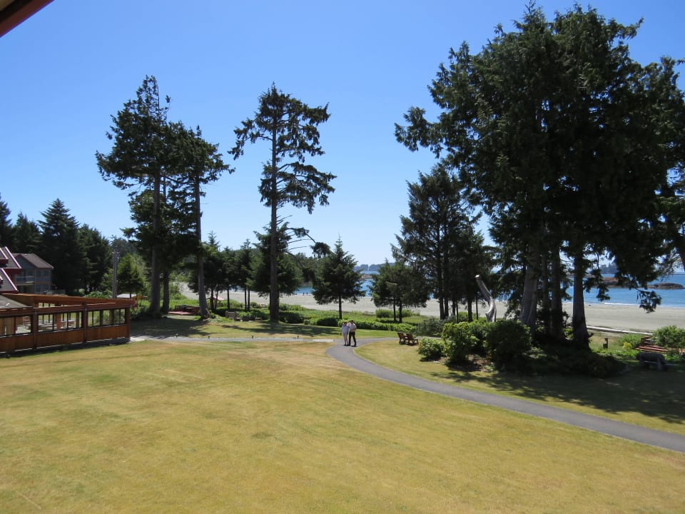 Blick vom Zimmerbalkon Best Western Tin Wis Tofino Hotel Resort on Vancouver Island