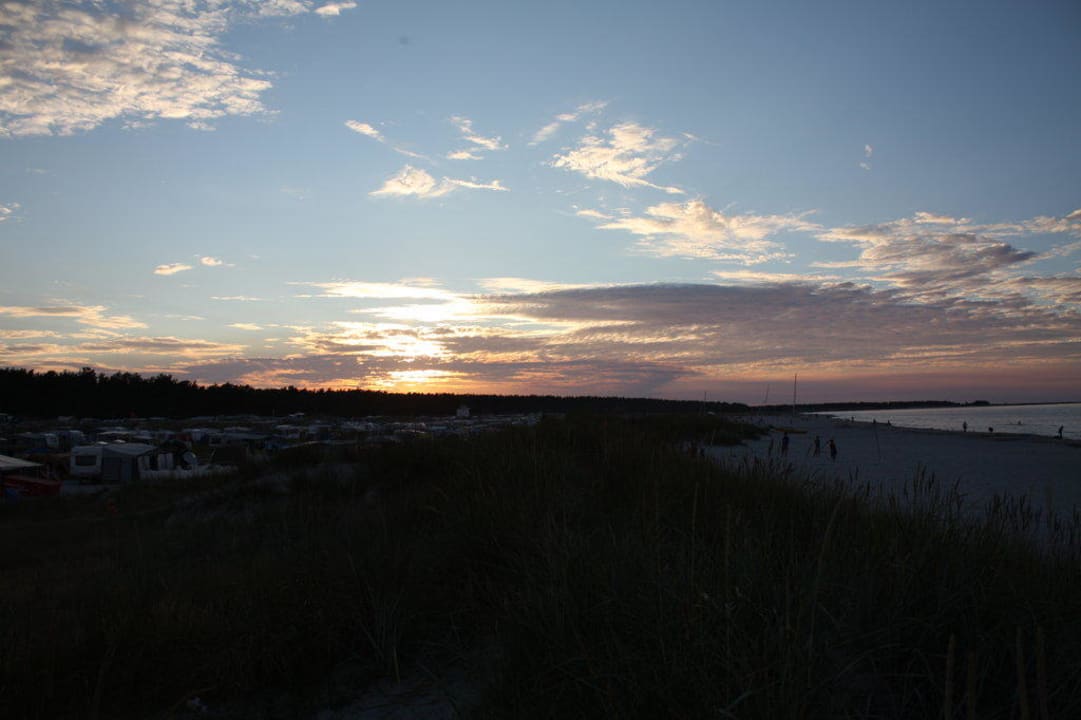 Sonnenuntergang überm Camp Regenbogen Ferienanlage Prerow