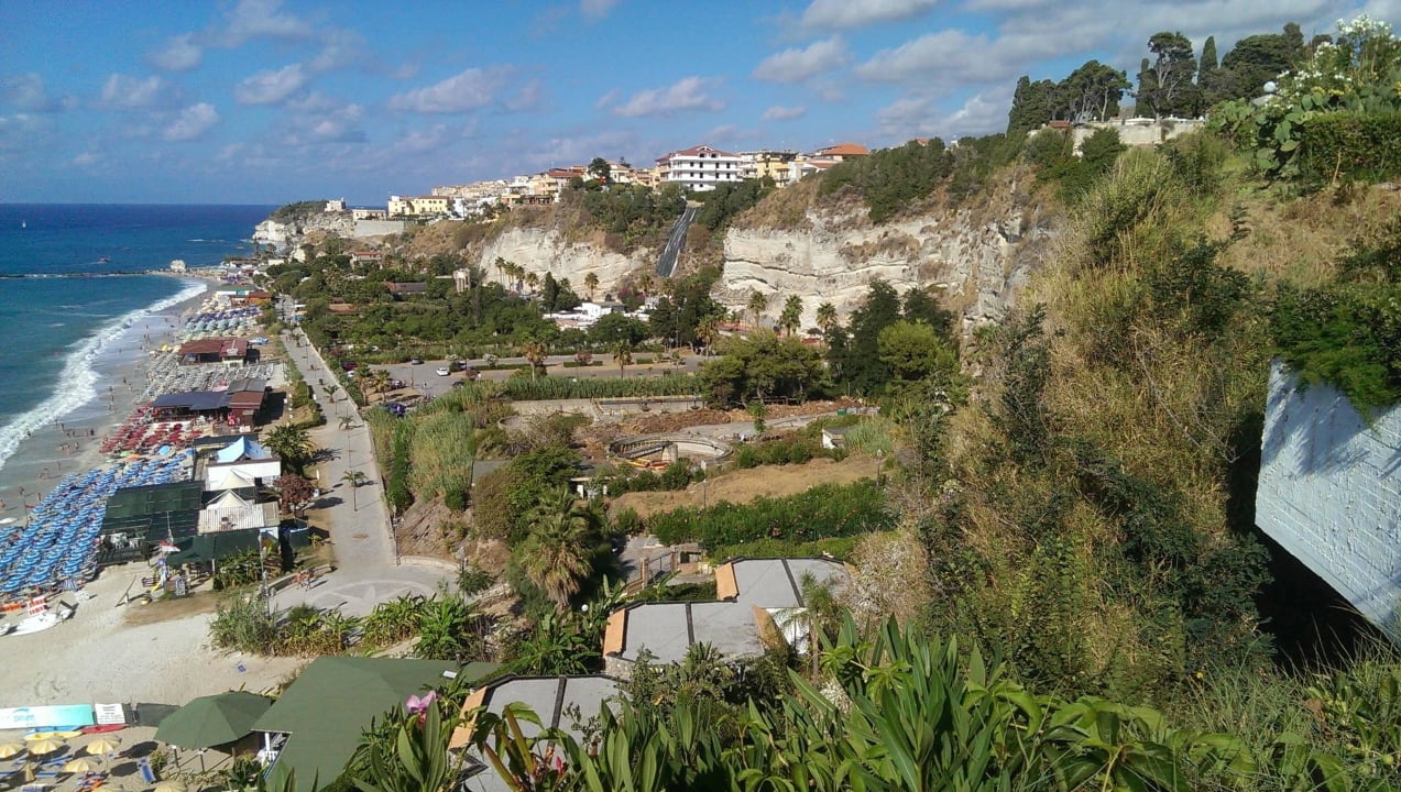 Blick vom Lift auf Tropea Aldiana Club Rocca Nettuno Calabria