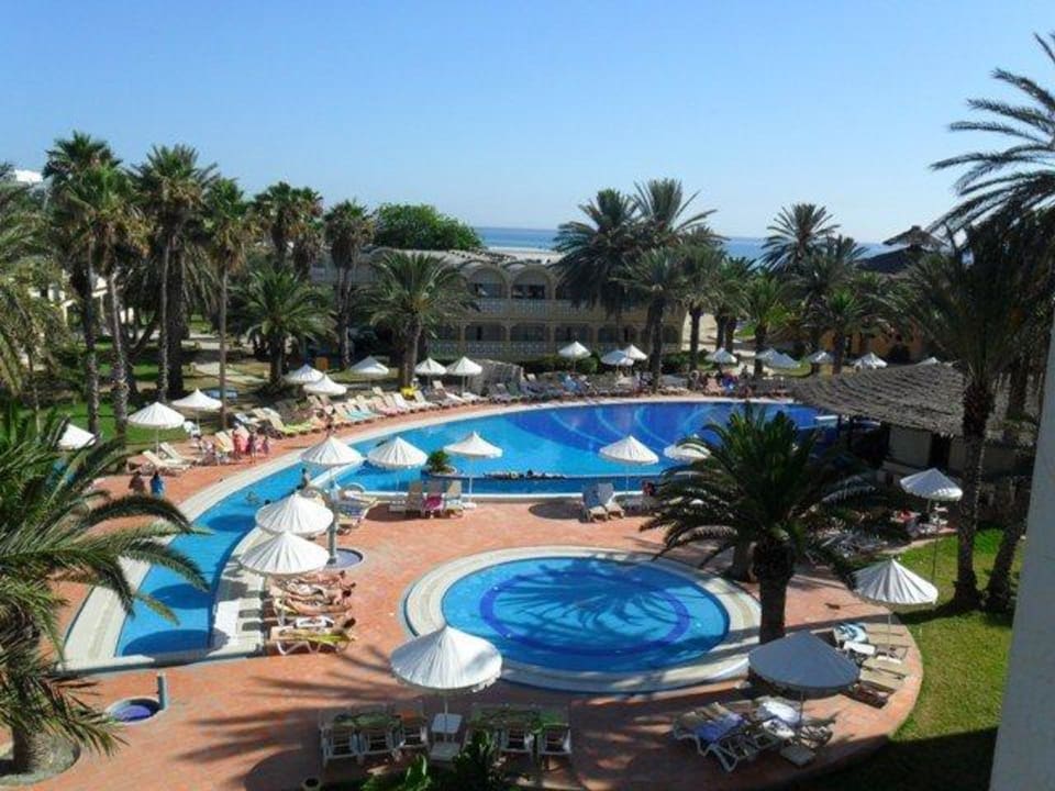 Ausblick vom Balkon Hotel Marhaba Club