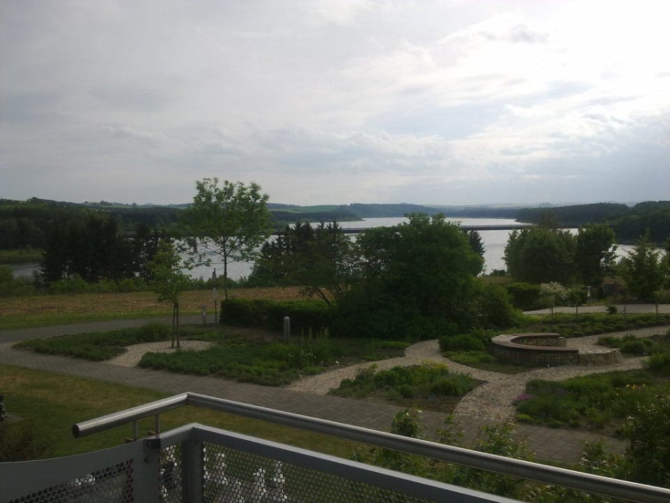 Blick aus Fenster Bio-Seehotel Zeulenroda