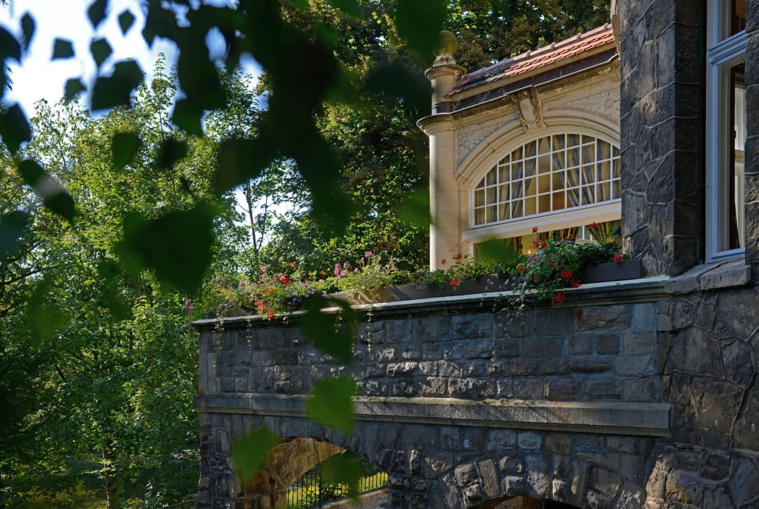 Terrasse/Veranda/Balkon Restaurant Schlosshotel Villa Westerberge