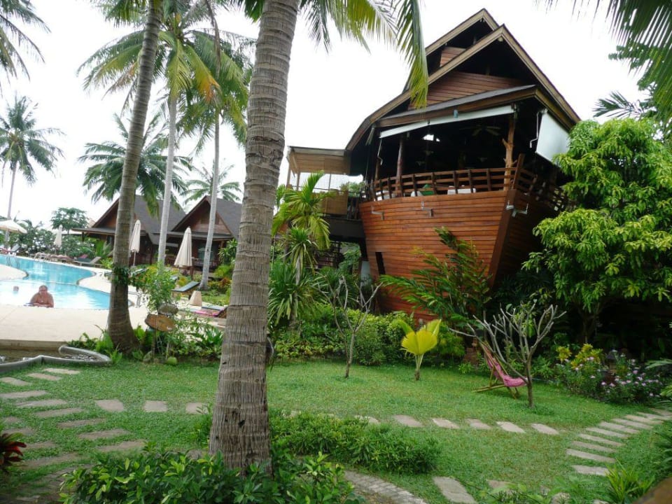 In dem Schiff findest das Frühstück statt Hotel Green Papaya Resort