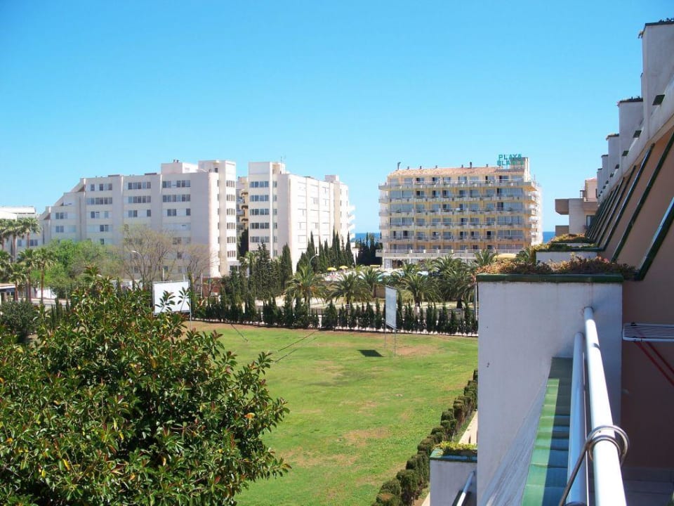 Aussicht vom Balkon richtung Meer Hotel Mariant Park