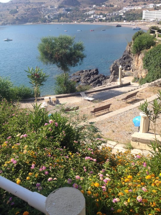 Ober der kleinen Felsenbucht Lindos Royal Resort