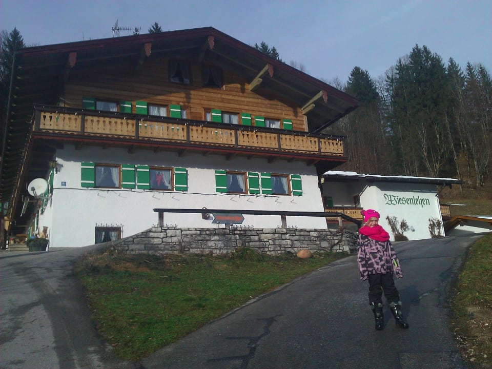 Frontansicht mit Zufahrt Ferienwohnungen Wiesenlehen