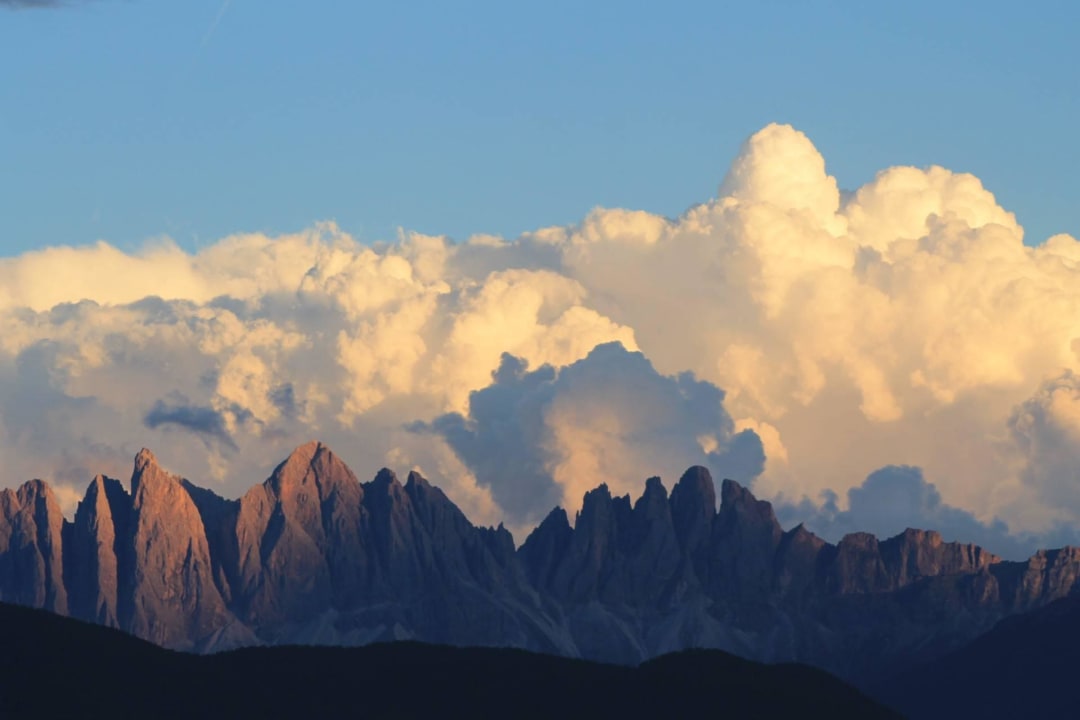 Die Geissler-Gruppe im Abendlicht Gasthof Hanserhof