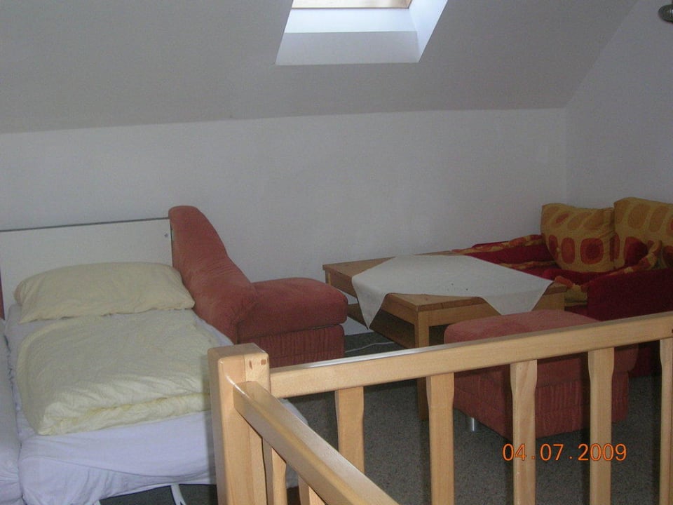 Sitzecke im Dachgeschoss Hotel Samerhof und Nebenhäuser