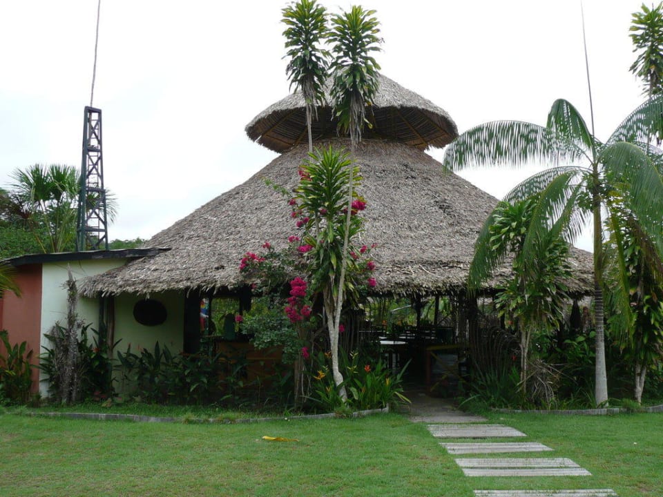 Lodge Eingang Hotel Amazonat Jungle Logde