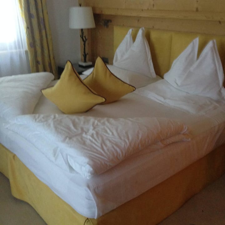 Unser sehr gemütliches Hotelbett TOP Hotel Hochgurgl