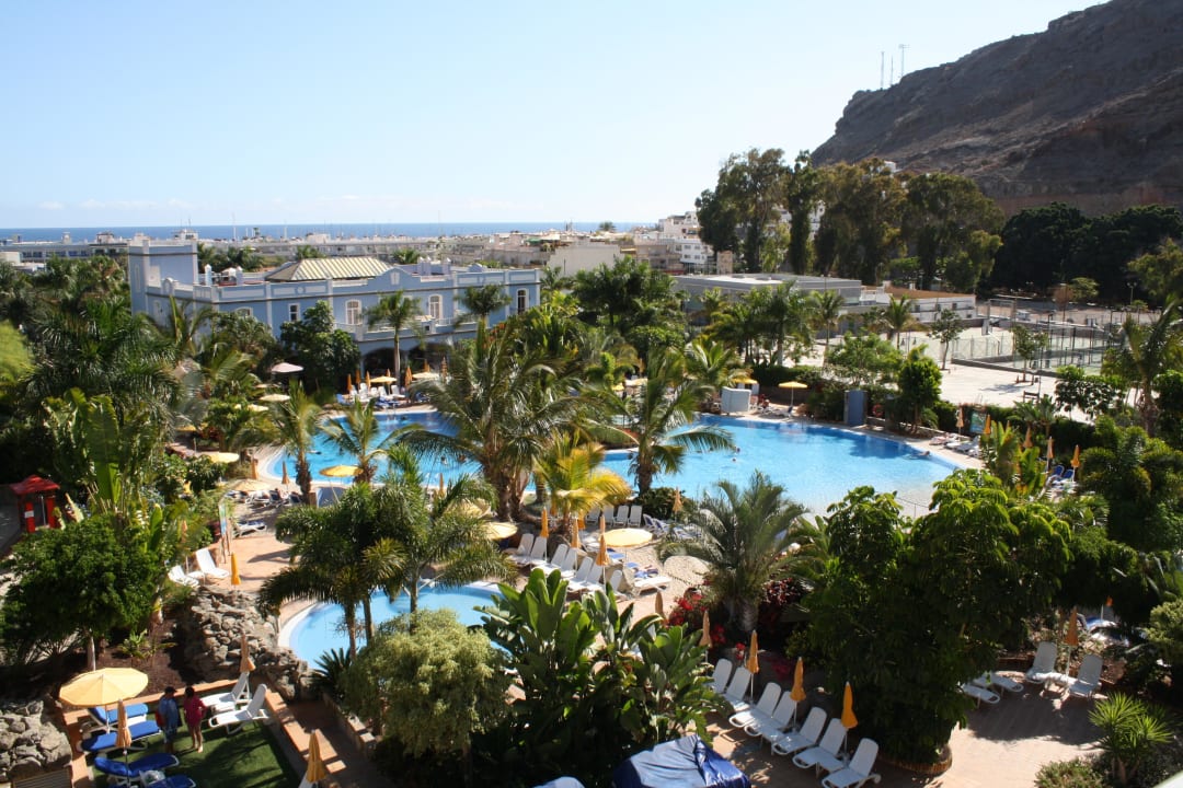 Blick vom Balkon über die Anlage Hotel Cordial Mogán Playa