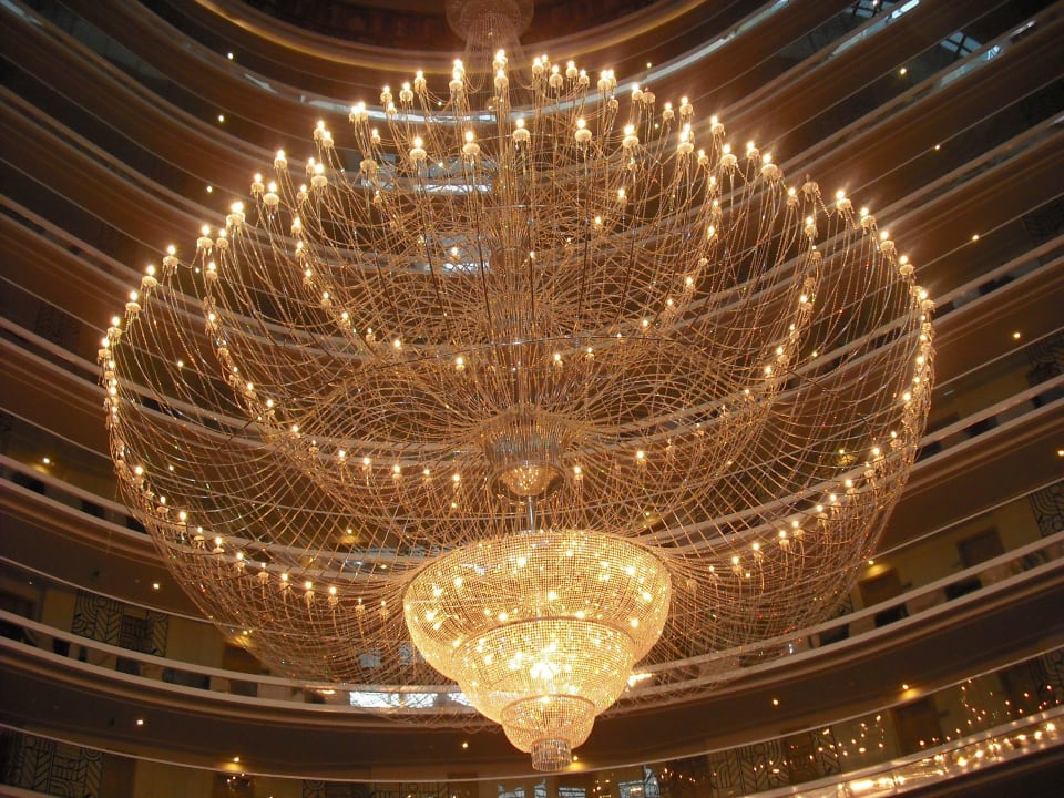 Superkronleuchter Hotel Delphin Imperial