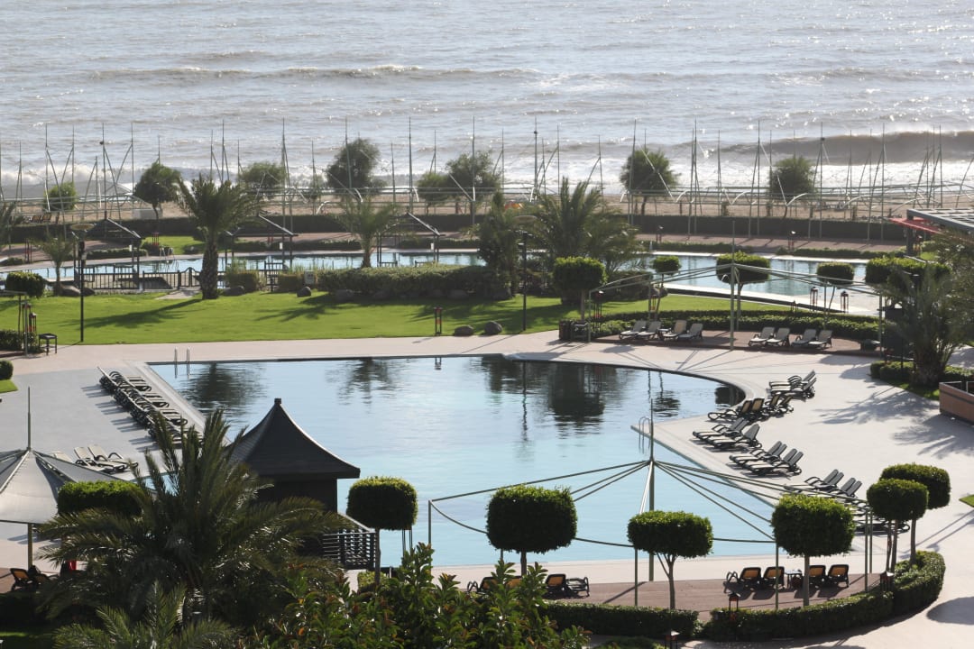 Ein Teil von Tagesblick aus Zimmer 1358 Limak Lara Deluxe Hotel & Resort