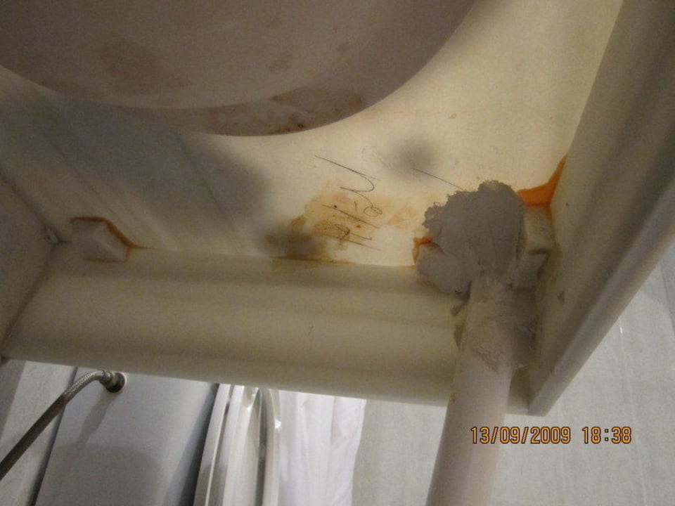 Waschtisch von unten Zafiro Bahia