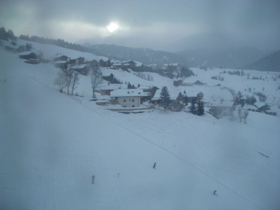 Lage des Hauses direkt an der Piste Apartments Col da Vent