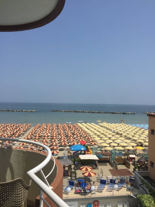 Blick vom Balkon Hotel Flamingo