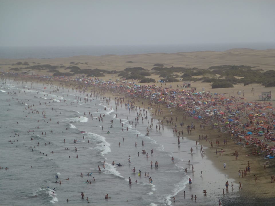 Hauptstrand und Blick auf Dünen allsun Hotel Lucana