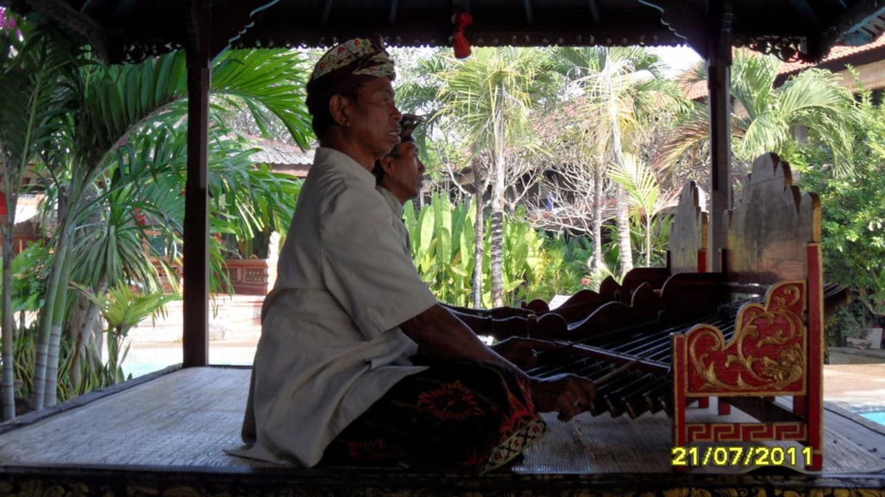 Musik zum Frühstück am Restaurant Villa Shanti Beach