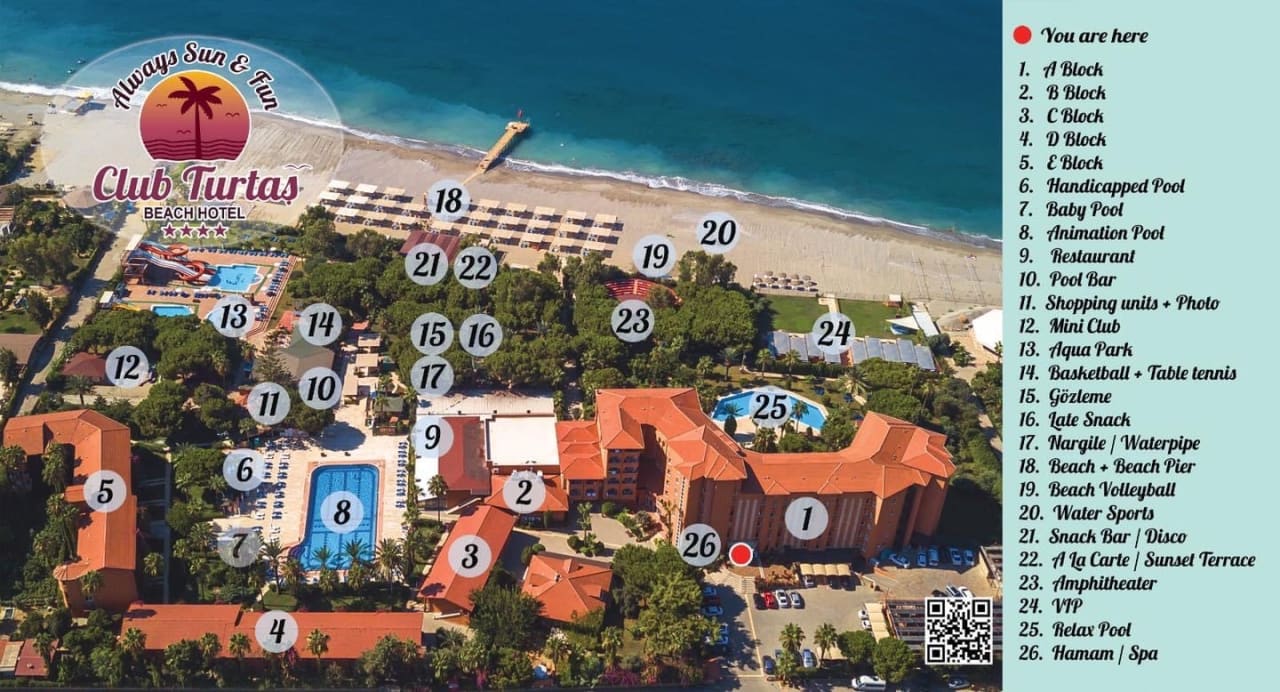 Außenansicht Club Turtas Beach Hotel