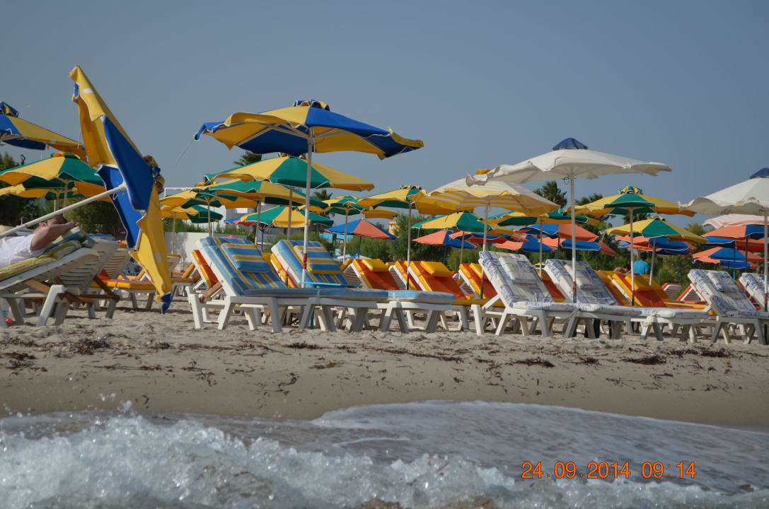 Szeroka piaszczysta plaża Ilios K Village Resort